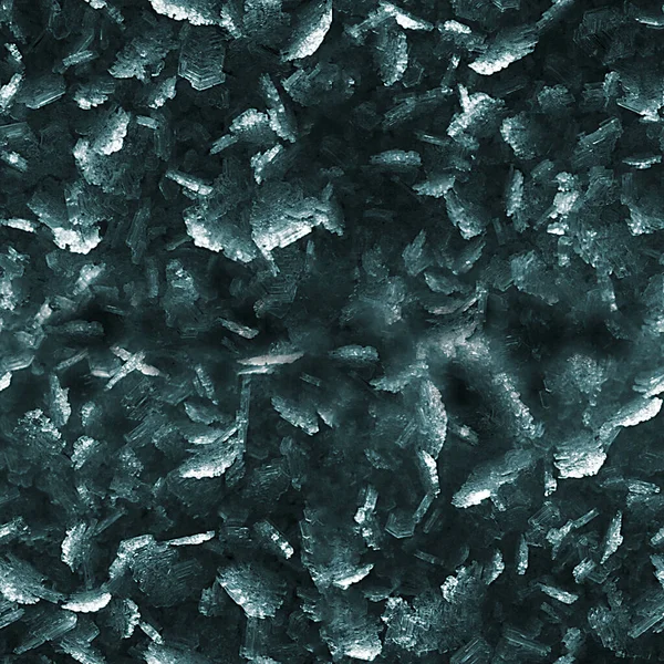 Vonzó Varrat Nélküli Természetes Jégkristályok Textúra Sötét Színekben — Stock Fotó