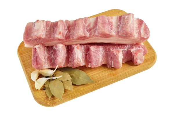 Raw bacon with ribs — Stock Photo, Image