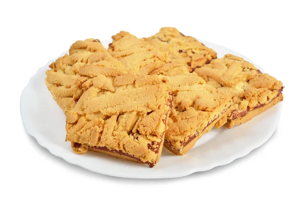 Pires com biscoitos — Fotografia de Stock