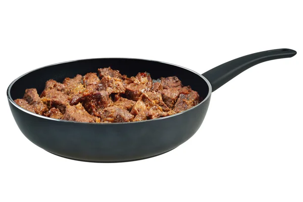 Ragoût de boeuf dans une casserole — Photo