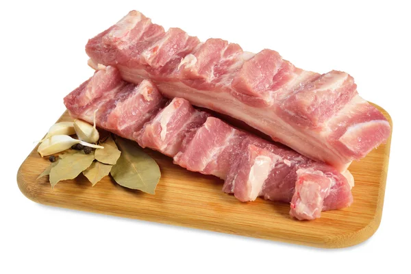 Raw bacon with ribs — Stock Photo, Image