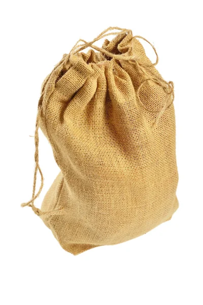 Cloth bag with drawstrings — Stock Photo, Image