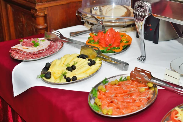 Breakfast at the hotel. Breakfast Buffet. — Stock Photo, Image