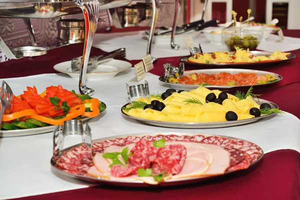 Breakfast at the hotel. Breakfast Buffet. — Stock Photo, Image