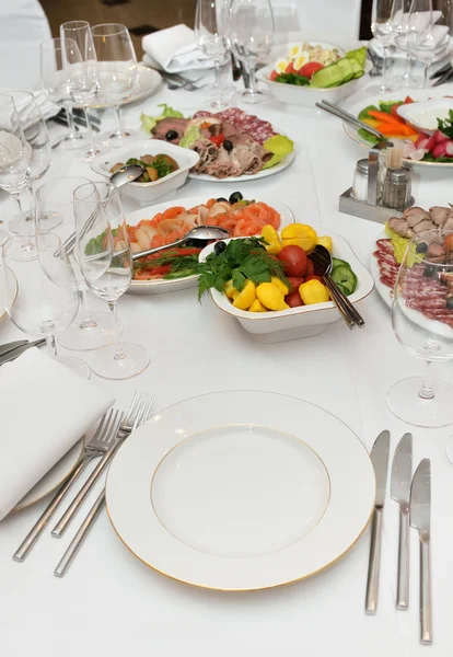 Served table — Stock Photo, Image