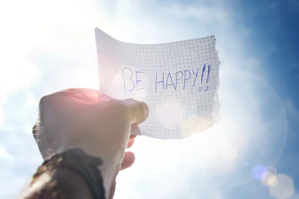 Sé feliz.! — Foto de Stock