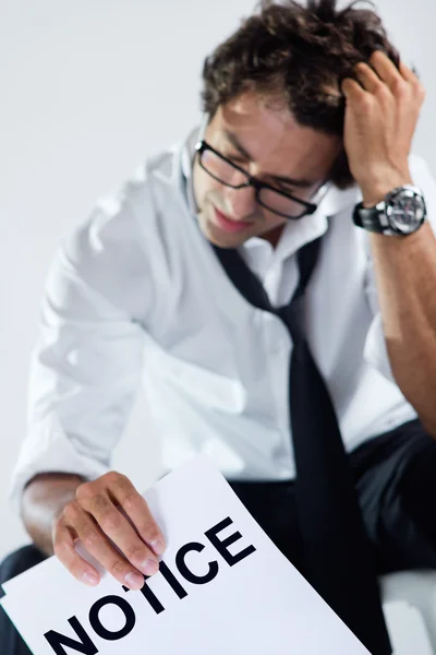 Manager erhalten schlechte Nachrichten — Stockfoto