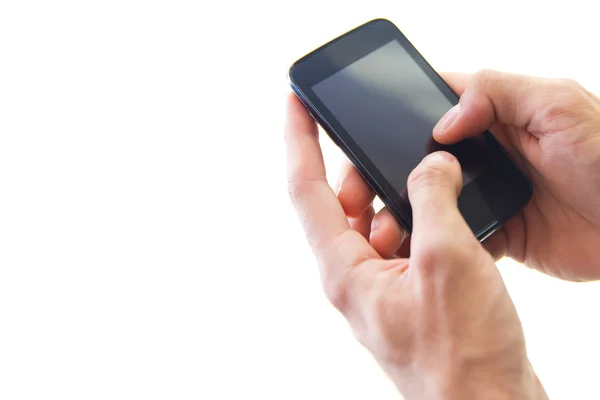 Hand's detail of Businessman using a samrtphone — Stock Photo, Image