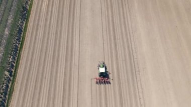 Çekici tarlasının hava görüntüsü