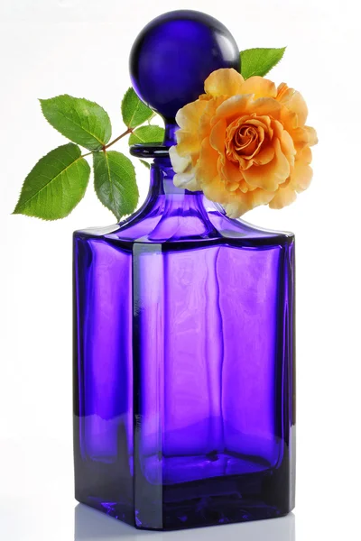 Rose and Decanter — Stock Photo, Image