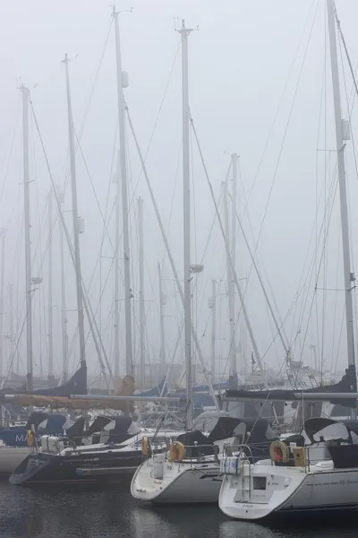 Misty Marina — Stock Photo, Image