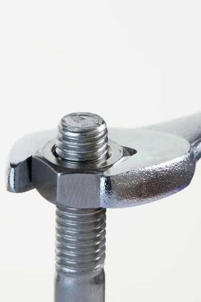 Spanner and Nut — Stock Photo, Image