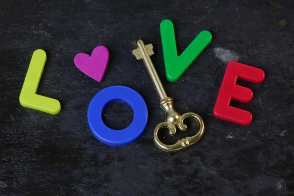 Schlüssel zur Liebe — Stockfoto