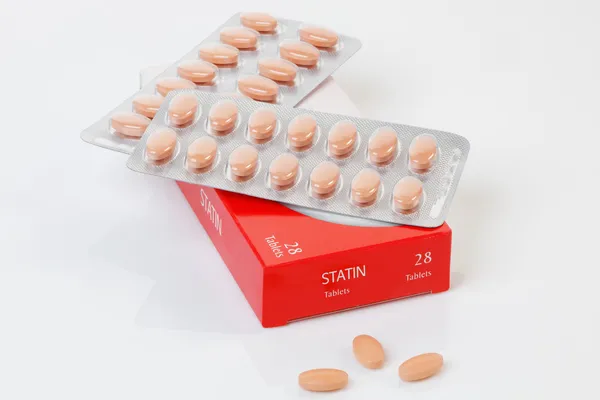 スタチン系薬剤のパック ロイヤリティフリーのストック画像