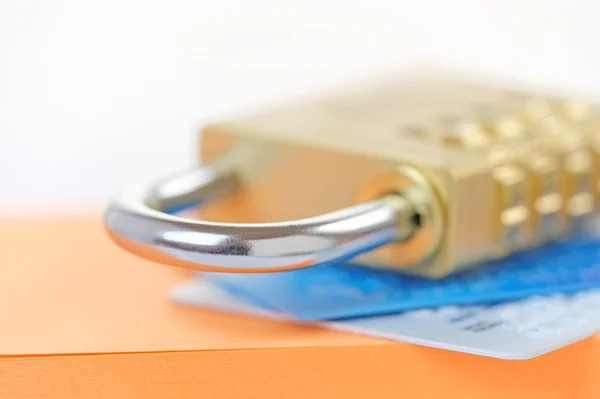 Sicurezza della carta di credito — Foto Stock
