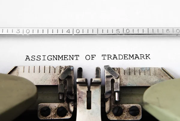 Assignment of trademark — Stock Photo, Image