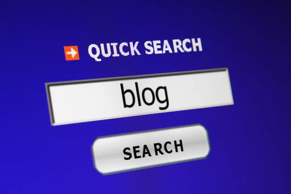 Blog search — Stock Photo, Image