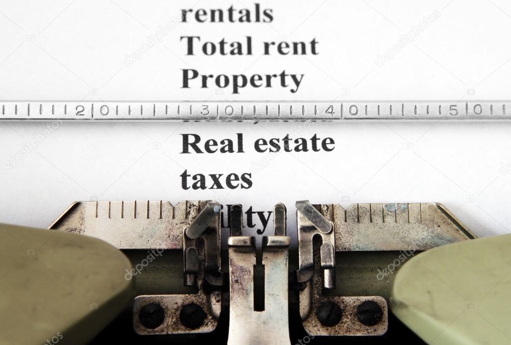 Real estate tax concept