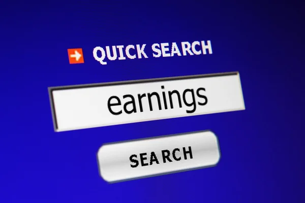 Search earnings — Stock Photo, Image