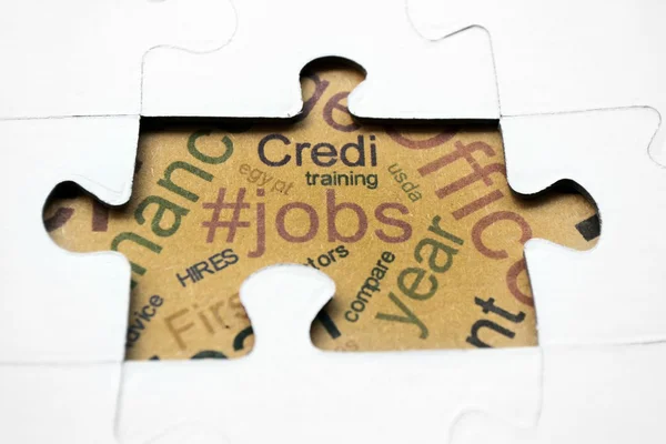 Jobs puzzle concept — Stock Photo, Image