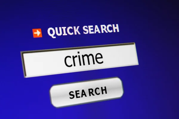 Search for crime — Stock Photo, Image