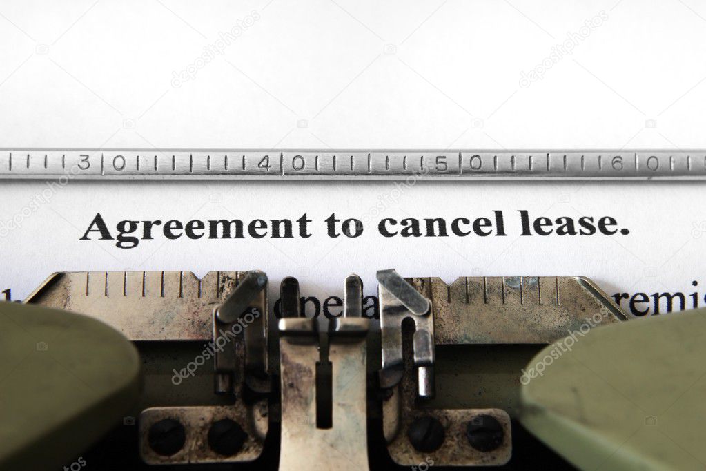 Agreement to cancel lease