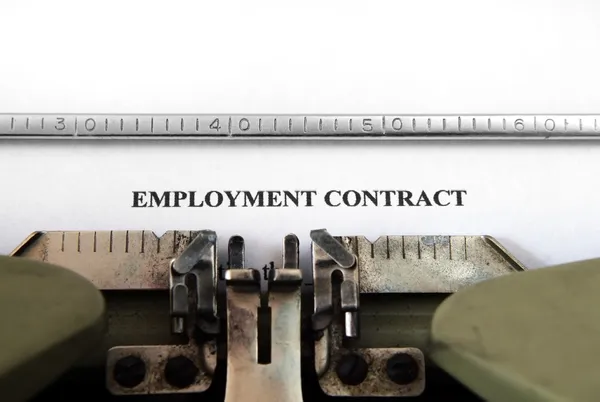 Employment contract — Stock Photo, Image