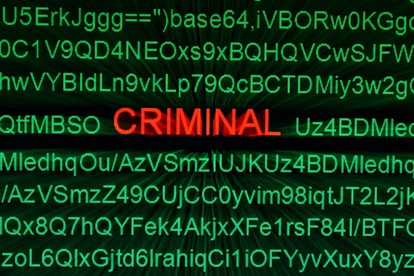 Crime na Web — Fotografia de Stock