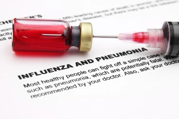 Influenza e pnemonia — Foto Stock