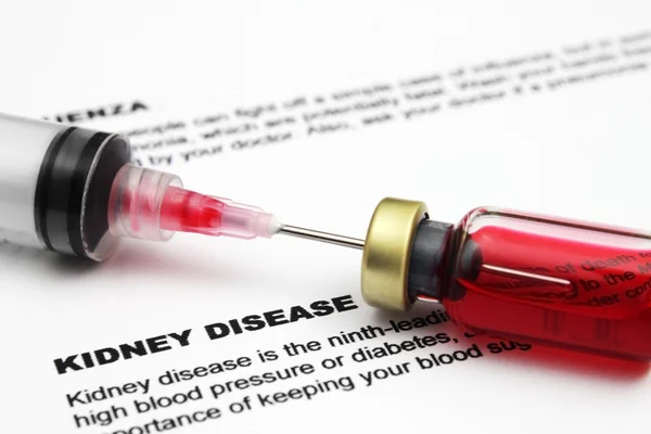 Kidney disease form — Stock Photo, Image