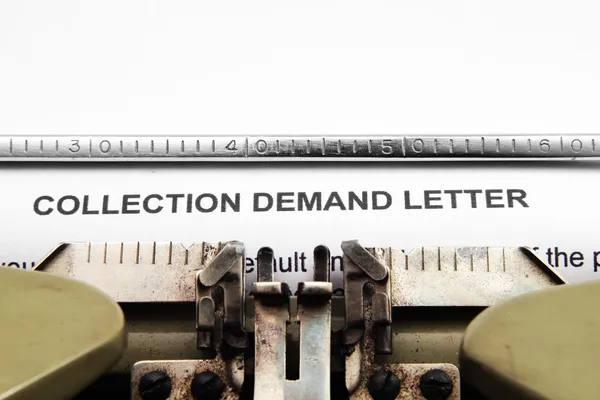 Collection demand letter — Stock Photo, Image