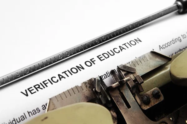 Weryfikacja edukacji — Zdjęcie stockowe