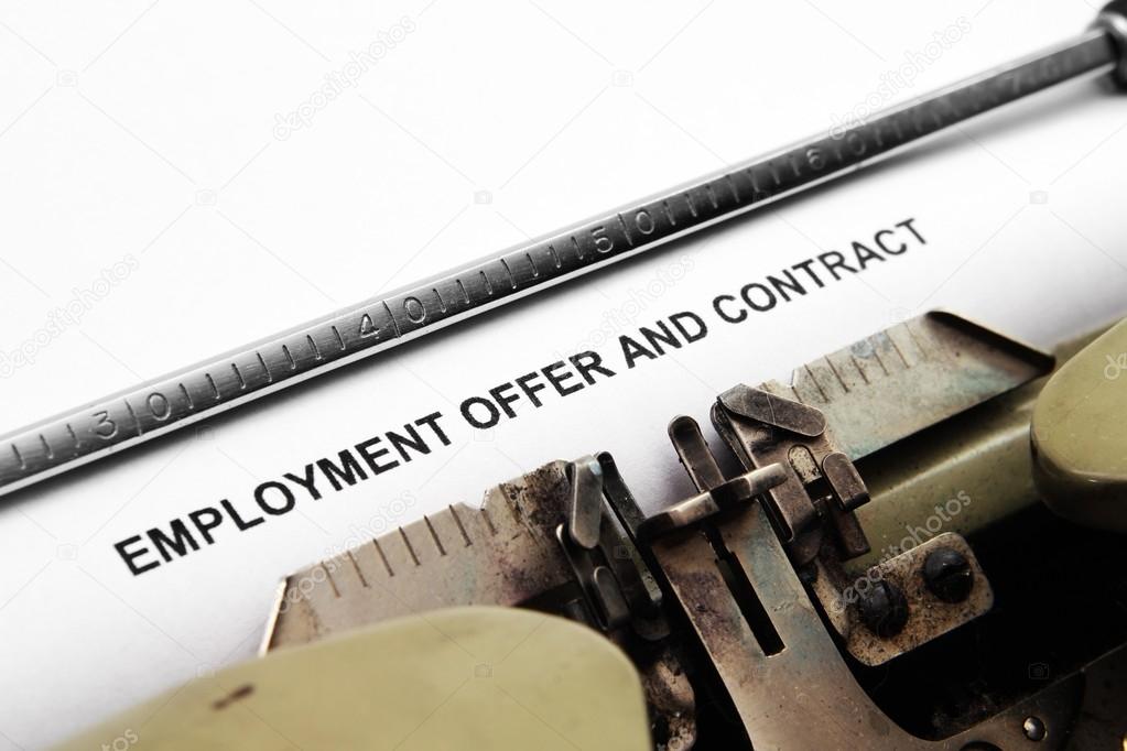 Employment contract