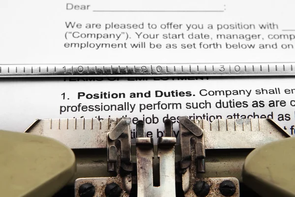 Position and duties — Stock Photo, Image