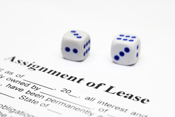 Assignment of lease — Stock Photo, Image