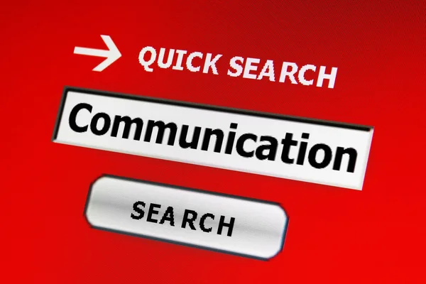 Szukaj komunikacji — Zdjęcie stockowe
