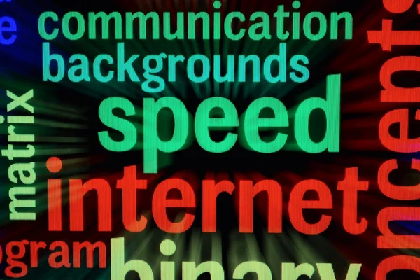 Данные о скорости Интернета — стоковое фото