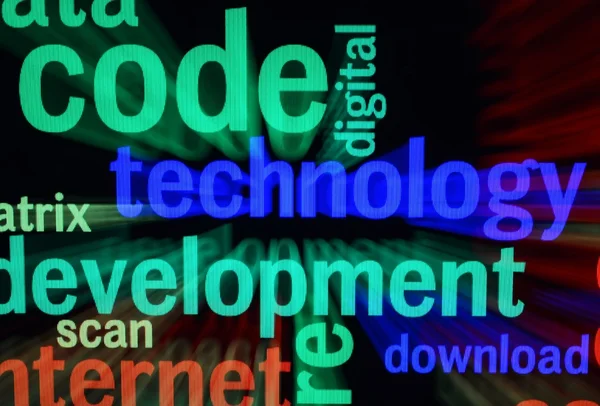 Technologie word cloud — Stockfoto
