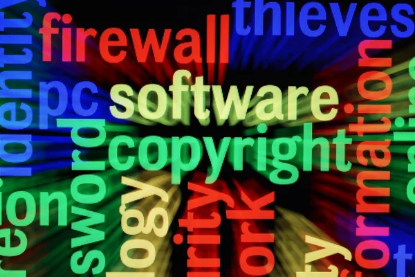 Πνευματικών δικαιωμάτων λογισμικού — Φωτογραφία Αρχείου