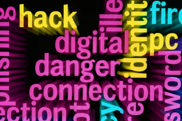Connessione digitale pericolo — Foto Stock