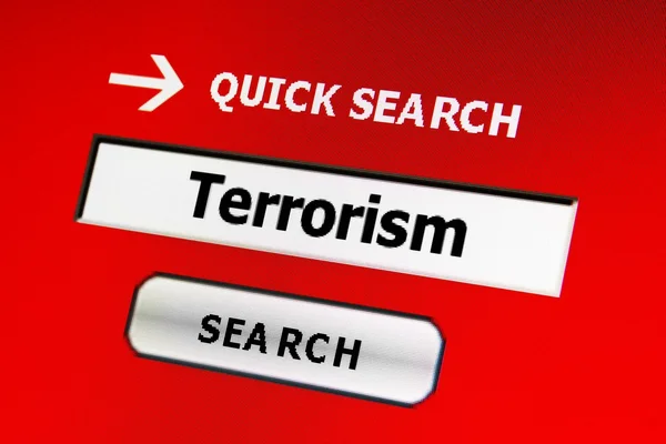 Conceito de Web terrorismo — Fotografia de Stock