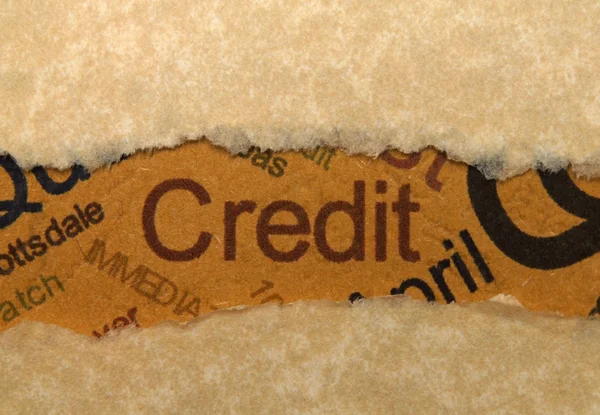 Концепция кредита — стоковое фото
