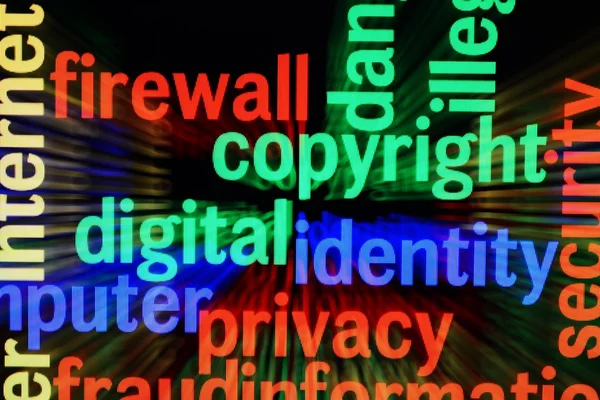 Privacidade de identidade de direitos autorais — Fotografia de Stock