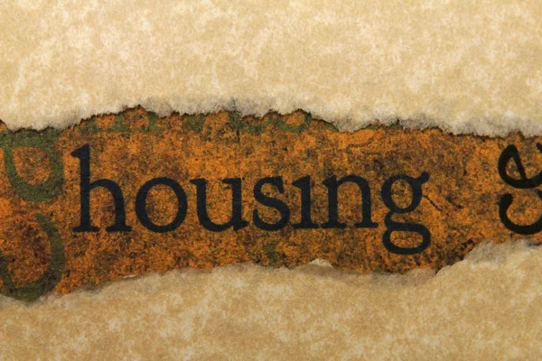 Housing torn paper concept — Stock Photo, Image
