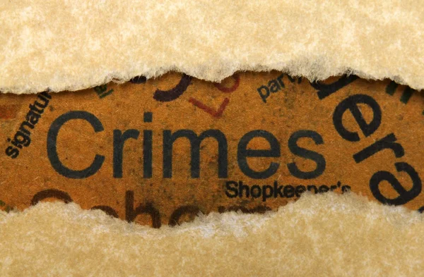 Conceito de crime — Fotografia de Stock