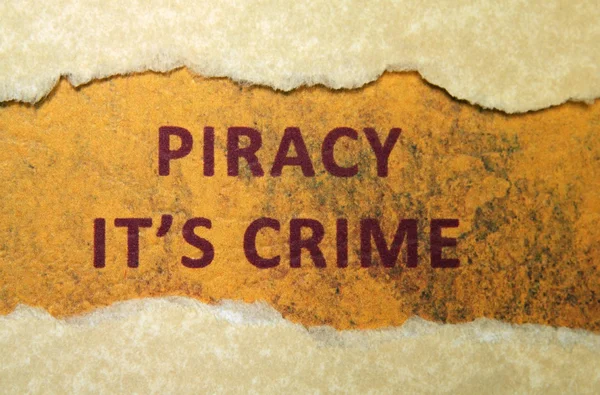 Piracy crime — Stock Photo, Image