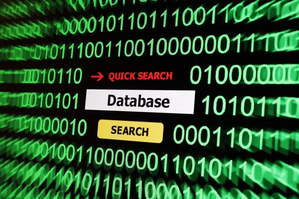 Database search — Stock Photo, Image