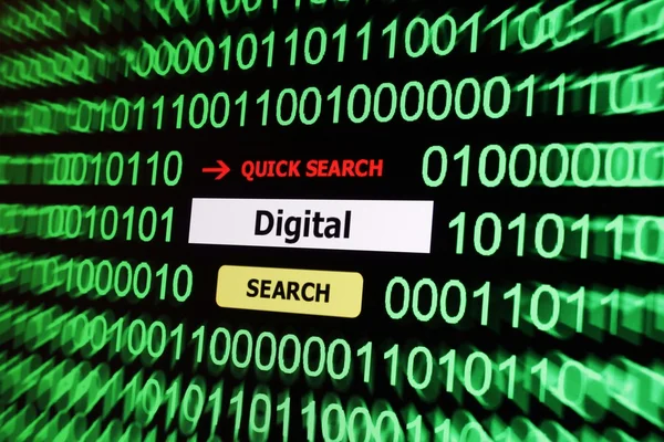 Search for digital — Stock Photo, Image
