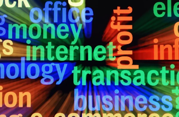 Geld Internet-Transaktion — Stockfoto