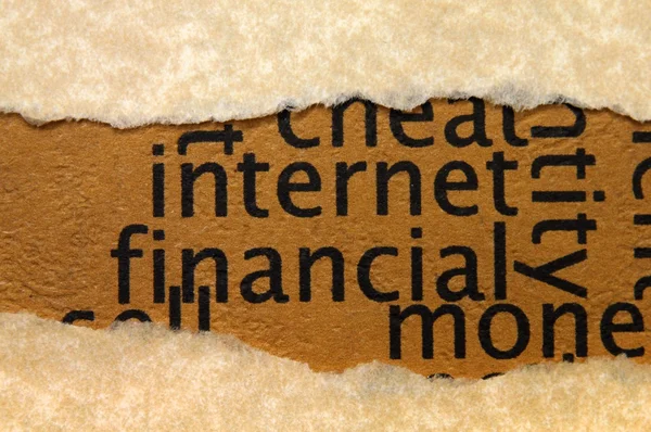 Internet financial concept — Stock Photo, Image
